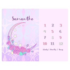Personalized Baby Months Sweet Moon Rose