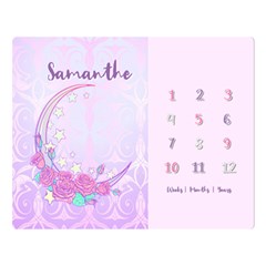 Personalized Baby Months Sweet Moon Rose