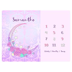 Personalized Baby Months Sweet Moon Rose