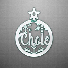 Personalized Xmas Star ball Ornaments - Acrylic Ornament