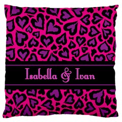 Personalized Pink Leopard Skin Pattern (5 styles) - Large Cushion Case (One Side) Personalized Pink Leopard Skin Pattern (5 styles) - Large Cushion Case (One Side)