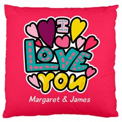 Personalized I LOVE U (5 styles) - Large Cushion Case (One Side) Personalized I LOVE U (5 styles) - Large Cushion Case (One Side)