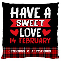 Personlized Valentine Plaid Pattern (5 styles) - Large Cushion Case (One Side) Personlized Valentine Plaid Pattern (5 styles) - Large Cushion Case (One Side)