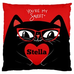 Personalized Valentine Cat (5 styles) - Large Cushion Case (One Side) Personalized Valentine Cat (5 styles) - Large Cushion Case (One Side)