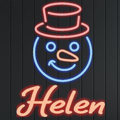 Personalized Xmas Snowman Name - Neon Signs and Lights Personalized Xmas Snowman Name - Neon Signs and Lights