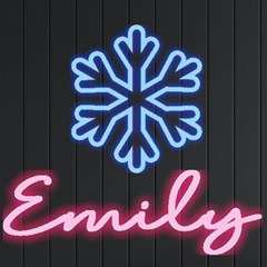 Personalized Xmas Snowflake Name - Neon Signs and Lights Personalized Xmas Snowflake Name - Neon Signs and Lights