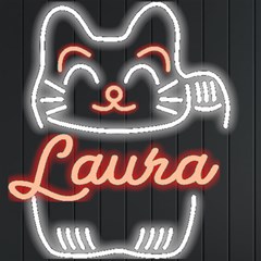 Personalized Lucky Cat Name - Neon Signs and Lights Personalized Lucky Cat Name - Neon Signs and Lights