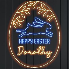 Personalized Easter Egg Rabbit Name - Neon Signs and Lights Personalized Easter Egg Rabbit Name - Neon Signs and Lights