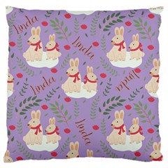 Personalized Easter Rabbit Name (5 styles) - Large Cushion Case (One Side) Personalized Easter Rabbit Name (5 styles) - Large Cushion Case (One Side)