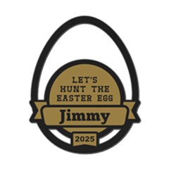 Personalized Name Egg Hunt Love - Wood Ornament Personalized Name Egg Hunt Love - Wood Ornament