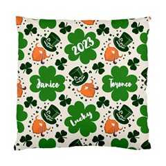 Personalized St Patricks Day Couple Name (5 styles) - Standard Cushion Case (One Side) Personalized St Patricks Day Couple Name (5 styles) - Standard Cushion Case (One Side)