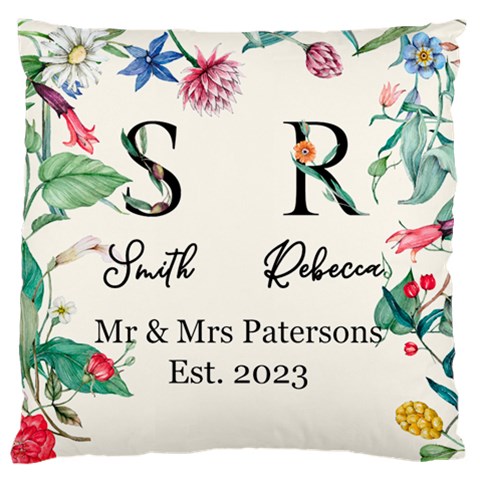 Personalized Wedding Floral Initial Family Name By Joe Front