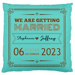 Personalized Wedding Name - Large Cushion Case (One Side) Personalized Wedding Name - Large Cushion Case (One Side)