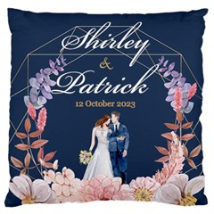 Personalized Wedding Illustration Name - Large Cushion Case (One Side) Personalized Wedding Illustration Name - Large Cushion Case (One Side)