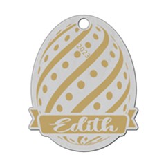 Personalized Name Easter Egg Pattern - Wood Ornament Personalized Name Easter Egg Pattern - Wood Ornament