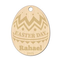 Personalized Name Easter Egg Pattern 6 - Wood Ornament Personalized Name Easter Egg Pattern 6 - Wood Ornament