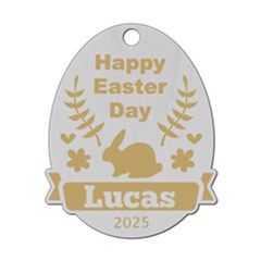 Personalized Name Easter Egg Bunny - Wood Ornament Personalized Name Easter Egg Bunny - Wood Ornament