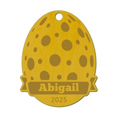Personalized Name Easter Egg Pattern 8 - Wood Ornament Personalized Name Easter Egg Pattern 8 - Wood Ornament