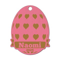 Personalized Name Easter Egg Pattern 10 - Wood Ornament Personalized Name Easter Egg Pattern 10 - Wood Ornament