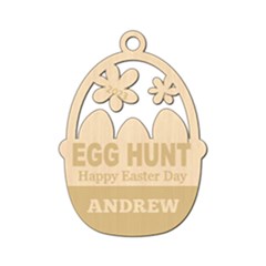 Personalized Name Easter Egg Backet - Wood Ornament Personalized Name Easter Egg Backet - Wood Ornament