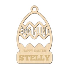 Personalized Name Easter Egg Basket Shape - Wood Ornament Personalized Name Easter Egg Basket Shape - Wood Ornament