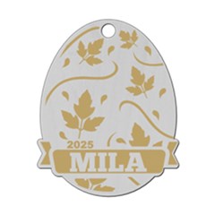 Personalized Name Easter Egg Pattern 15 - Wood Ornament Personalized Name Easter Egg Pattern 15 - Wood Ornament
