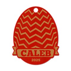 Personalized Name Easter Egg Pattern 16 - Wood Ornament Personalized Name Easter Egg Pattern 16 - Wood Ornament