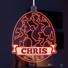 Personalized Name Easter Bunny Pattern - LED Acrylic Ornament Personalized Name Easter Bunny Pattern - LED Acrylic Ornament