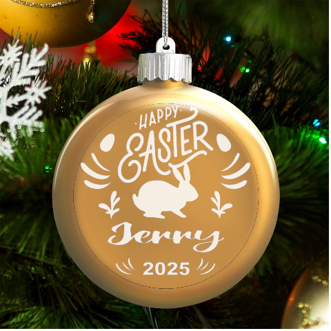 Personalized Easter Day Rabbit Egg Name By Joe Front