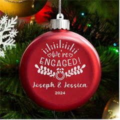 Personalized We Are Engaged Couple Name