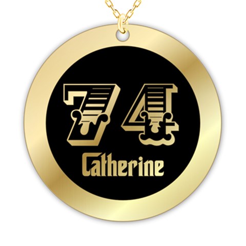 Personalized Name And Number Circle By Oneson Front
