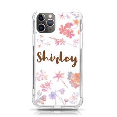 Personalized Floral Name - iPhone 11 Pro 5.8 Inch TPU UV Print Case