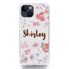Personalized Floral Name - iPhone 14 TPU UV Print Case