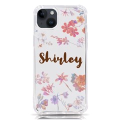 Personalized Floral Name - iPhone 14 Plus TPU UV Print Case