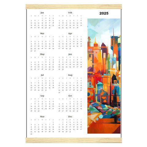 Personalized Calendar Style 4 By Joe Front - Jan 2025