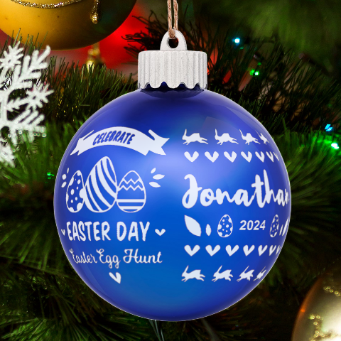 Personalized Easter Day Rabbit Egg Name By Joe Front