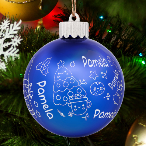 Personalized Merry Christmas Cute Illustration Name By Joe Back
