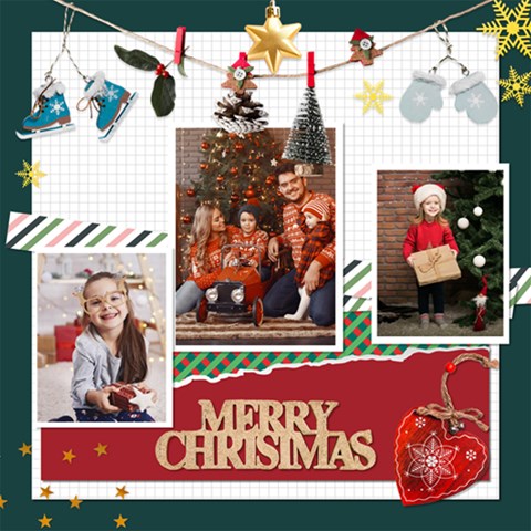 Personalized Christmas Scrapbook Page 12  X 12  By Joe 12 x12  Scrapbook Page - 1