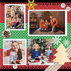 Personalized Christmas Scrapbook Page 12  X 12 