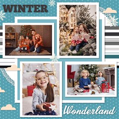 Personalized Christmas Scrapbook Page 12  X 12 