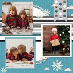 Personalized Christmas Scrapbook Page 12  X 12 