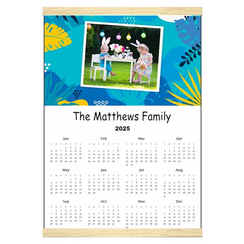 Personalized Summer Family Calendar By Joe Front - Jan 2025