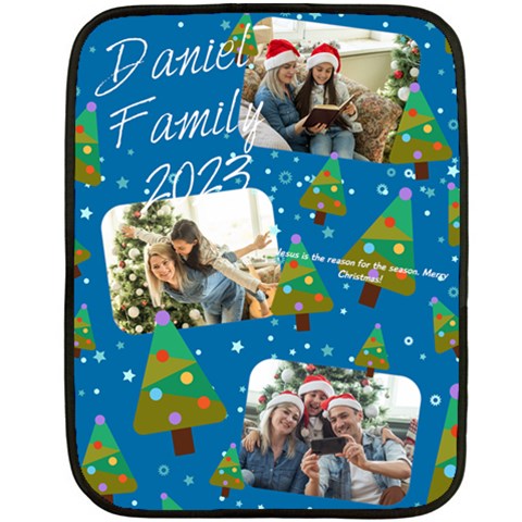 Xmas Photo Blanket By Oneson 35 x27  Blanket