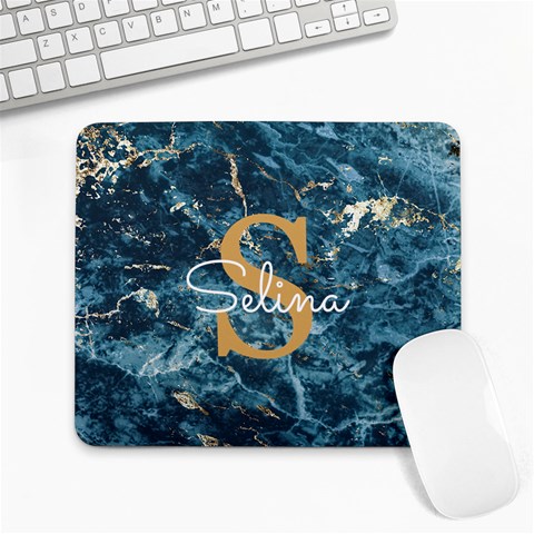 Initial Name Marble Mousepad By Joe 9.25 x7.75  Mousepad - 1