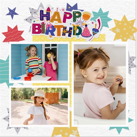 Personalized Happy Birthday Scrapbook By Joe 8 x8  Scrapbook Page - 1