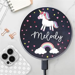 Personalized Unicorn Name Wireless Fast Charger