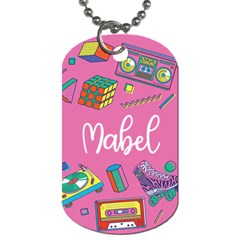 Retro Illustration Dog Tag