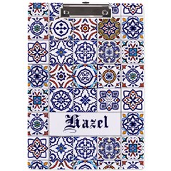 Tiles Name Acrylic Clipboard