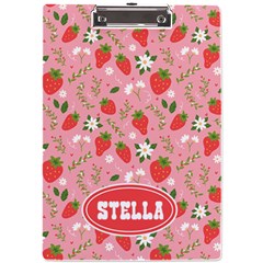 Strawberries Name Acrylic Clipboard