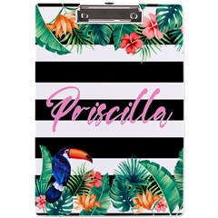 Tropical Name Acrylic Clipboard